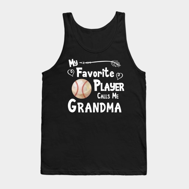 Favorite Player Grandma Love Softball Player Tank Top by Magic Ball